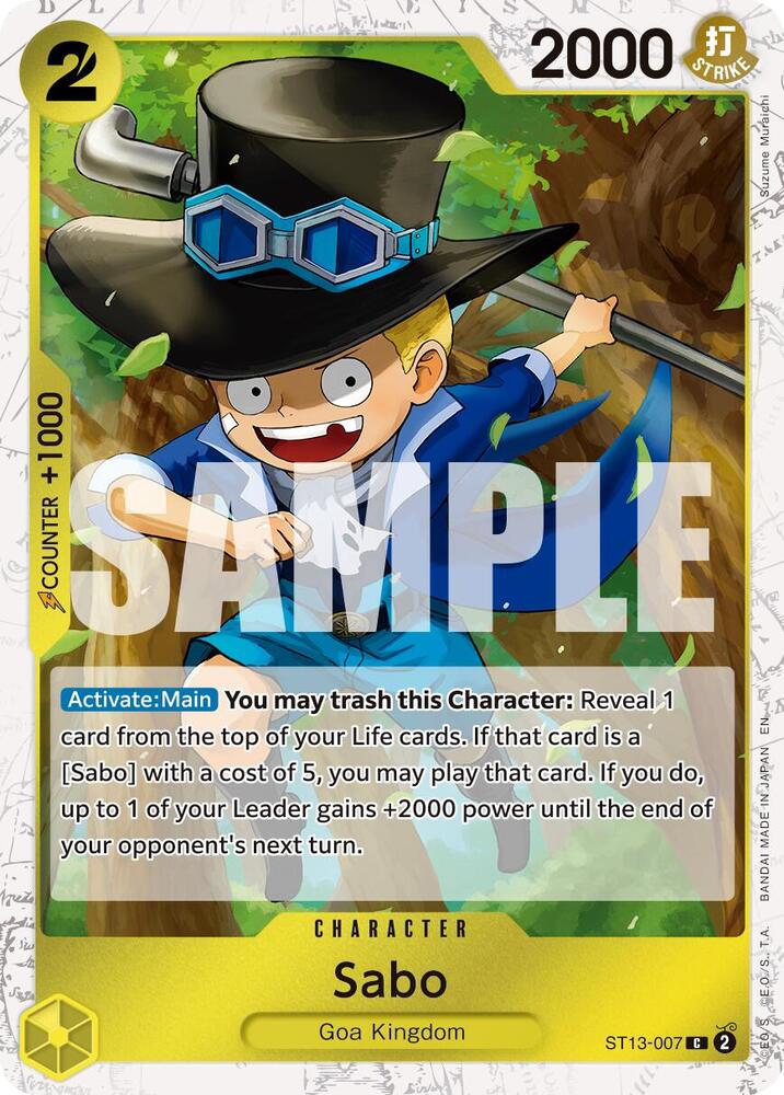 Sabo - ST13-007 (Pirate Foil) ST13-007 Premium Booster -The Best- Vol. 2 Card
