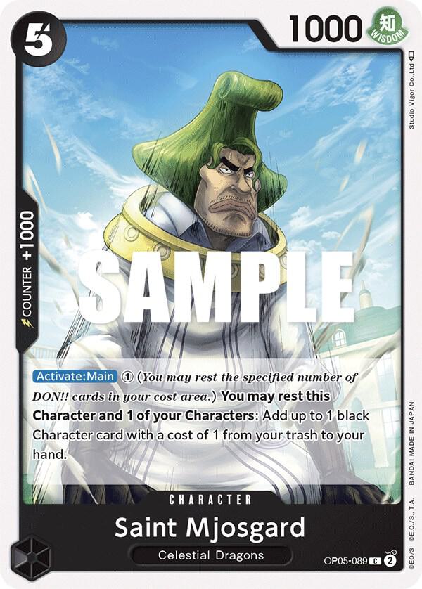 Saint Mjosgard OP05-089 Awakening of the New Era Card