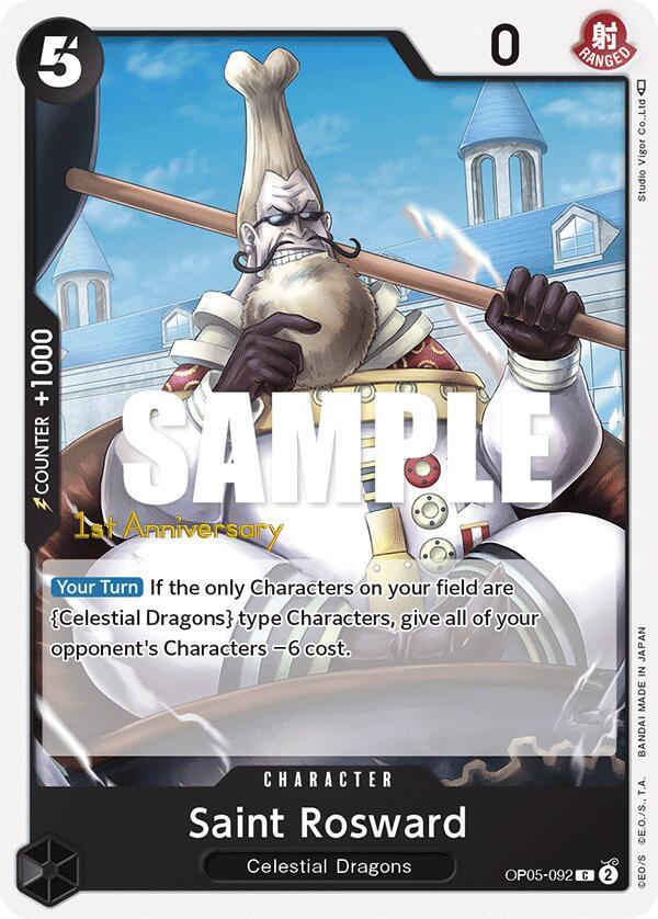Saint Rosward OP05-092 Awakening of the New Era: 1st Anniversary Tournament Cards Card