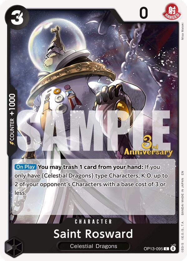Saint Rosward OP13-095 Carrying On His Will: 3rd Anniversary Tournament Cards Card