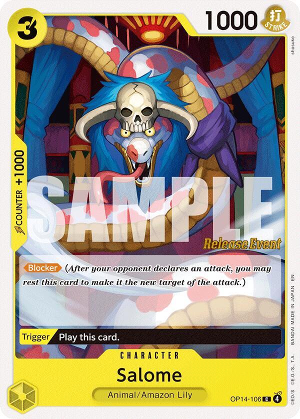 Salome OP14-106 The Azure Sea's Seven Release Event Cards Card