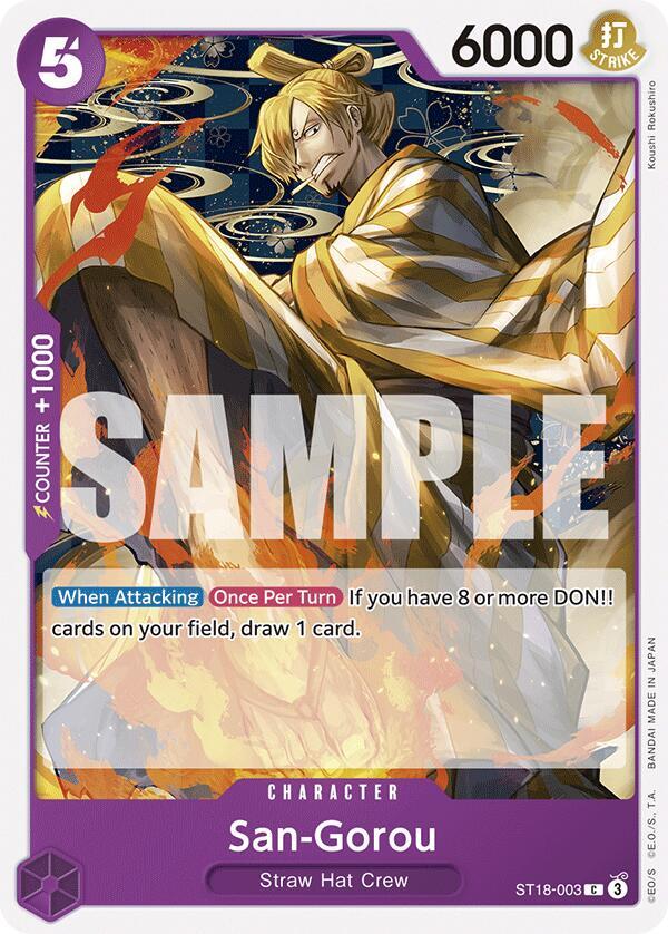 San-Gorou ST18-003 Starter Deck 18: PURPLE Monkey.D.Luffy Card