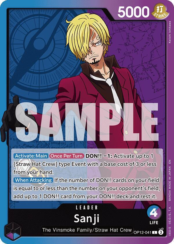 Sanji (041) OP12-041 Legacy of the Master Card
