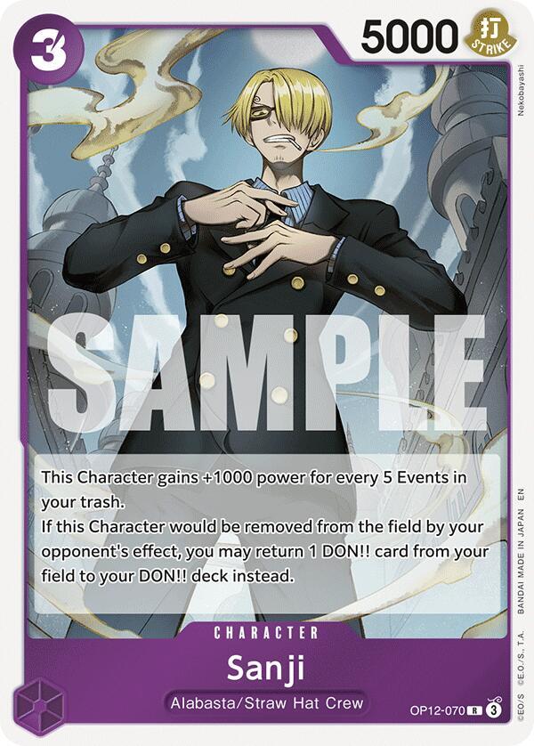 Sanji (070) OP12-070 Legacy of the Master Card
