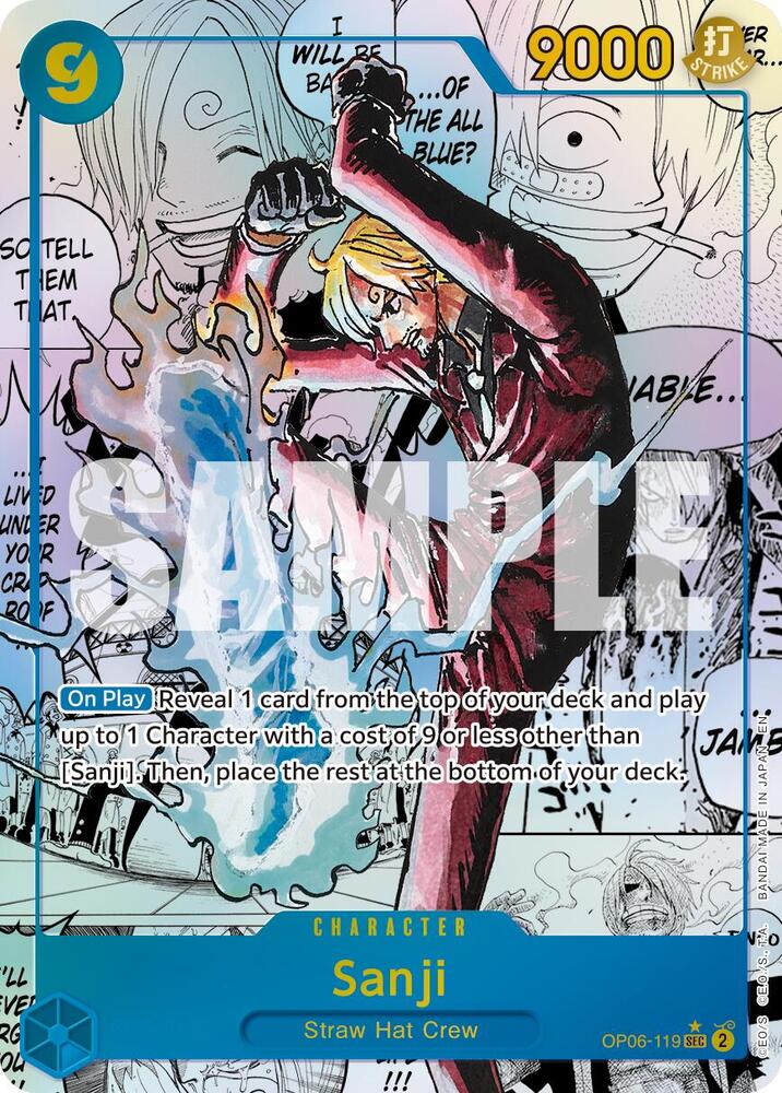 Sanji - OP06-119 (Manga) OP06-119 Premium Booster -The Best- Vol. 2 Card