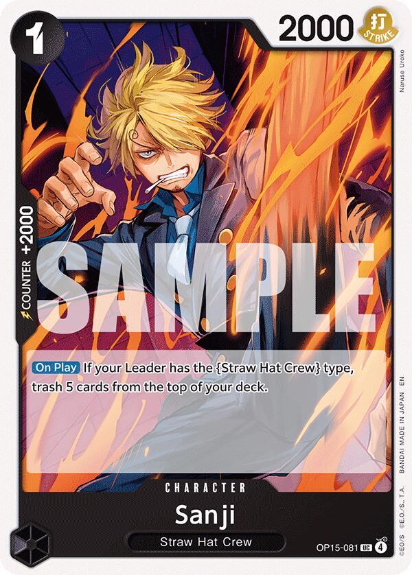 Sanji (OP15-081) OP15-081 Adventure on Kami's Island Card