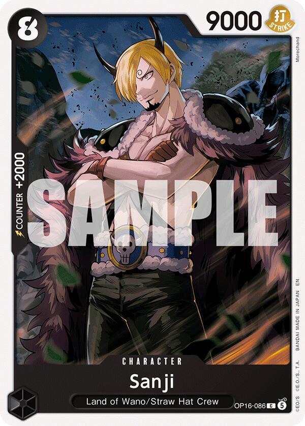 Sanji OP16-086 The Time of Battle Card