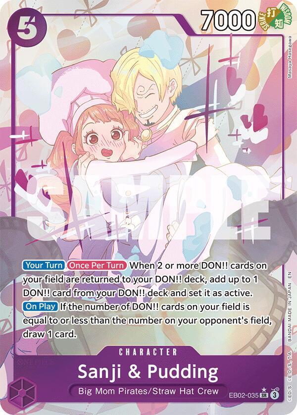 Sanji & Pudding (Alternate Art) EB02-035 Extra Booster: Anime 25th Collection Card
