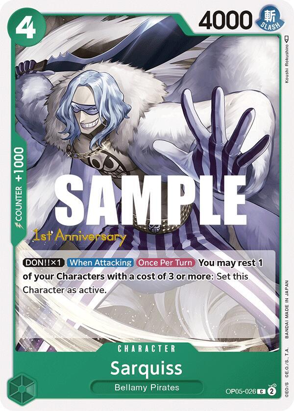 Sarquiss OP05-026 Awakening of the New Era: 1st Anniversary Tournament Cards Card