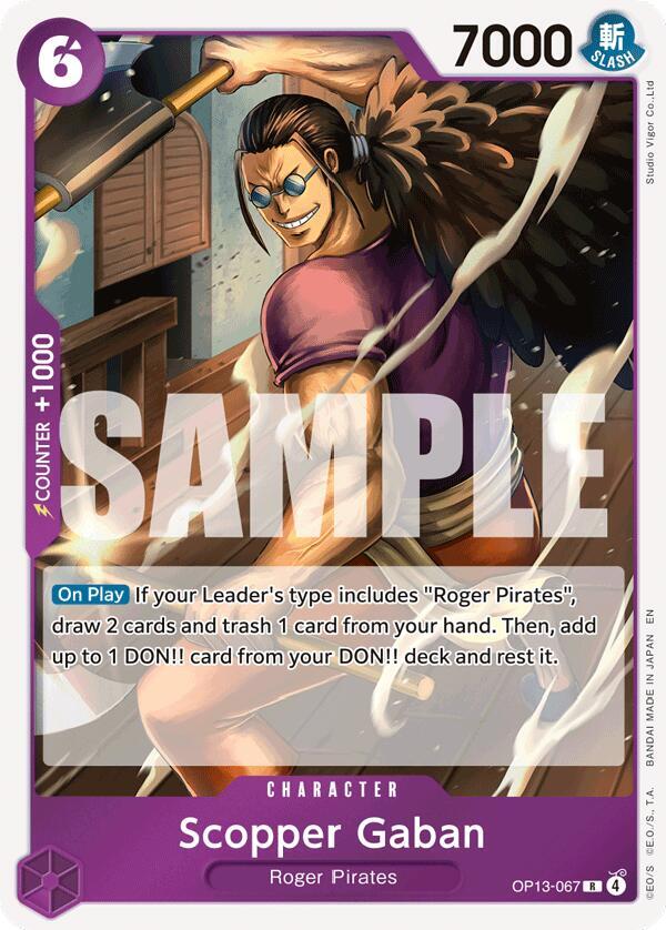Scopper Gaban OP13-067 Carrying On His Will Card