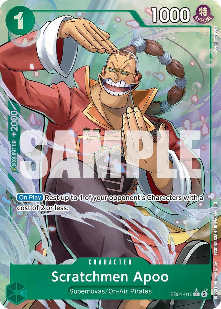 Scratchmen Apoo - EB01-015 (Alternate Art) EB01-015 Premium Booster -The Best- Vol. 2 Card