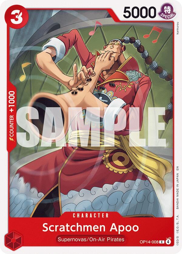 Scratchmen Apoo OP14-008 The Azure Sea's Seven Card