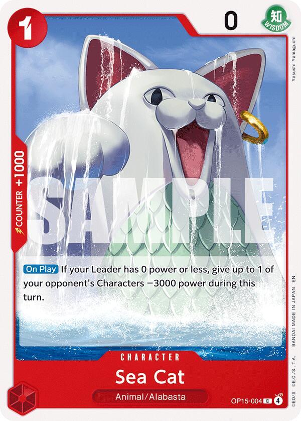 Sea Cat OP15-004 Adventure on Kami's Island Card