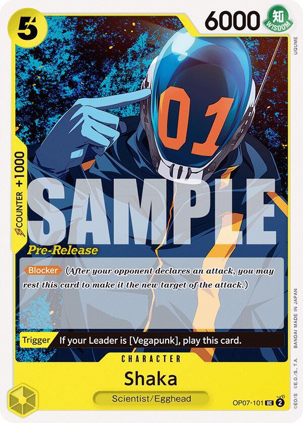 Shaka OP07-101 500 Years in the Future Pre-Release Cards Card