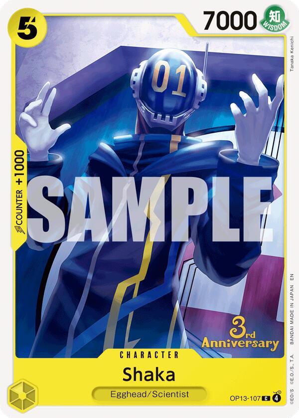 Shaka OP13-107 Carrying On His Will: 3rd Anniversary Tournament Cards Card