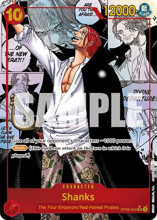 Shanks (004) (Manga) OP09-004 Emperors in the New World Card