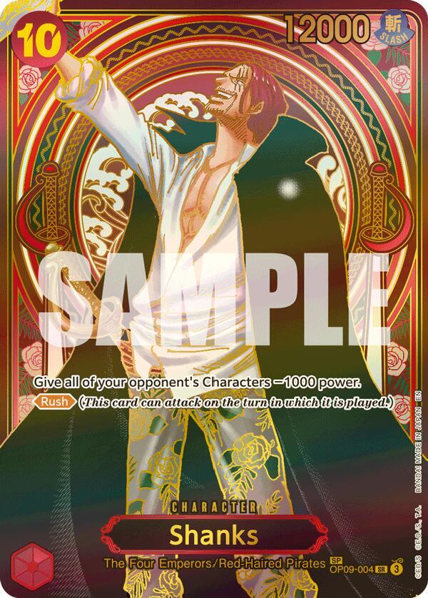 Shanks - OP09-004 (SP) (Gold) OP09-004 Carrying On His Will Card