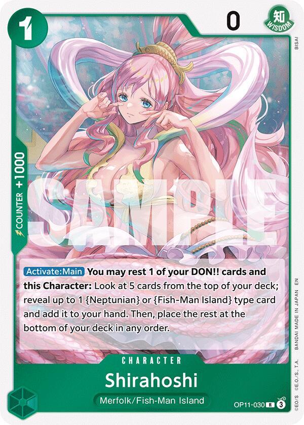 Shirahoshi (030) OP11-030 A Fist of Divine Speed Card