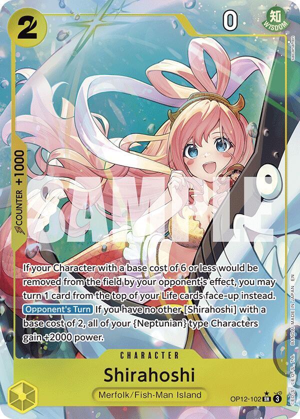 Shirahoshi (Alternate Art) OP12-102 Legacy of the Master Card