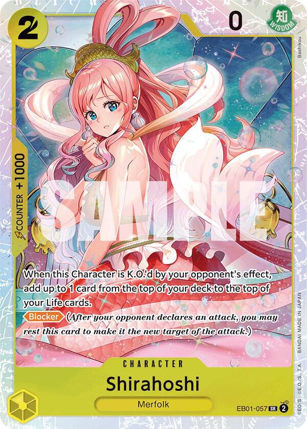 Shirahoshi EB01-057 Extra Booster: Memorial Collection Card