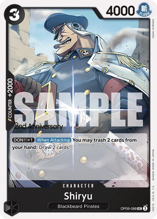 Shiryu OP09-088 Emperors in the New World: 2nd Anniversary Tournament Cards Card