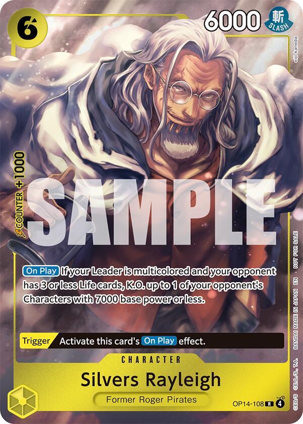 Silvers Rayleigh (Dash Pack) OP14-108 The Azure Sea's Seven Card