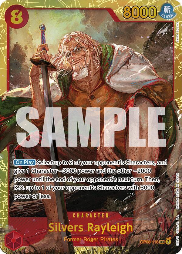Silvers Rayleigh OP08-118 Two Legends Card