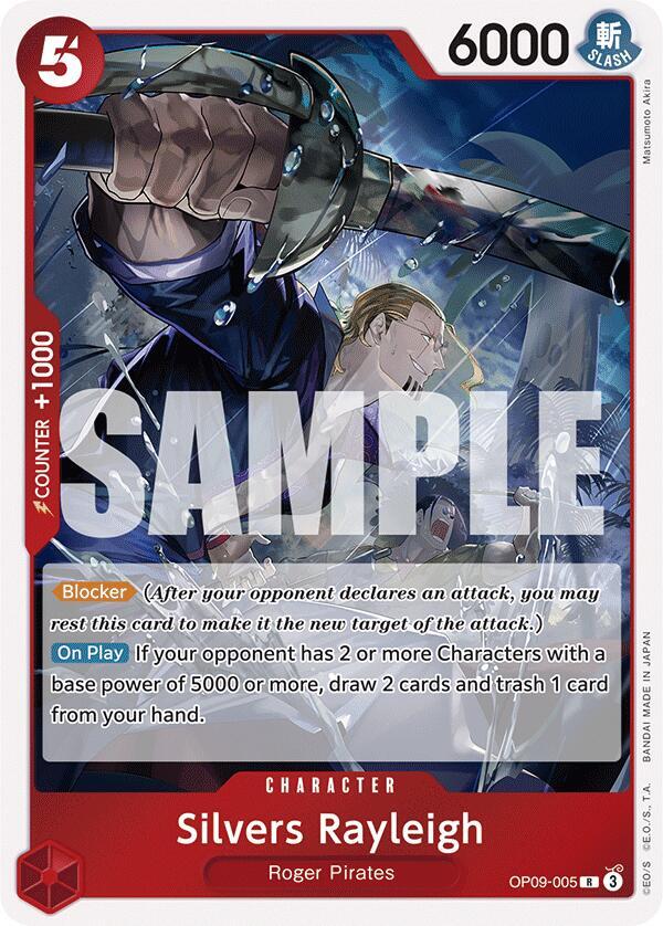 Silvers Rayleigh OP09-005 Emperors in the New World Card