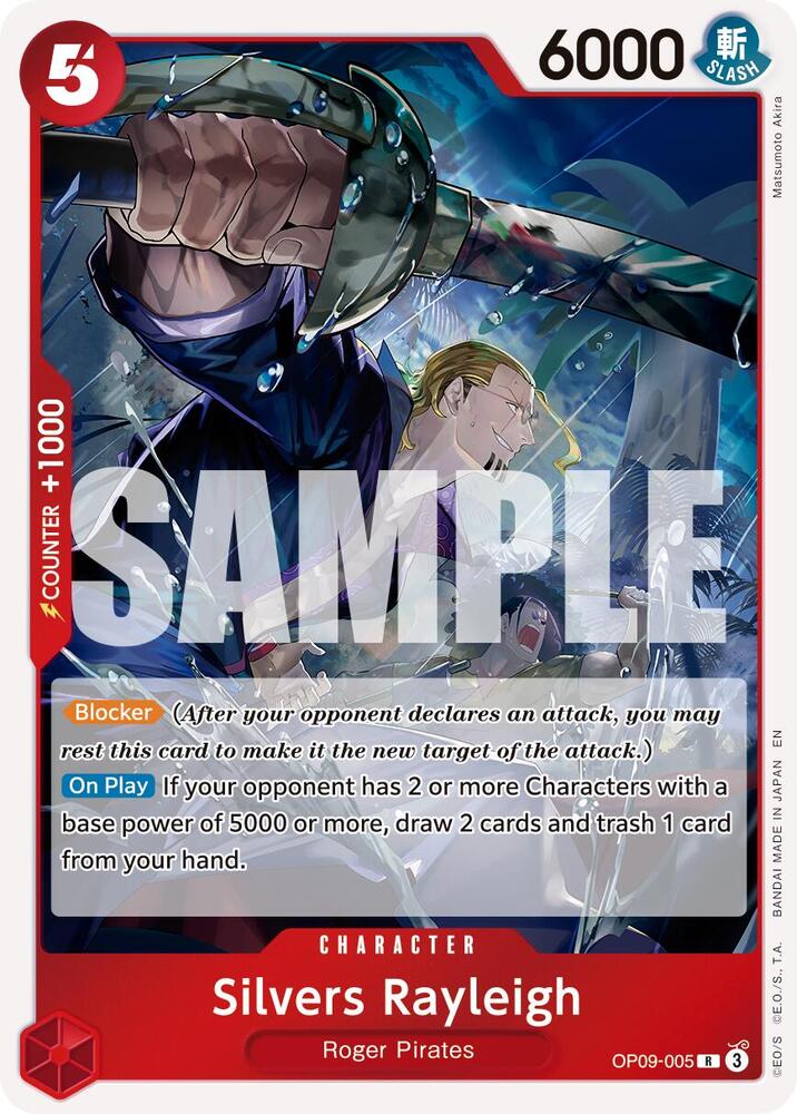 Silvers Rayleigh - OP09-005 (Reprint) OP09-005 Premium Booster -The Best- Vol. 2 Card