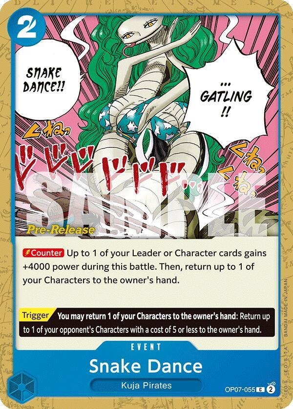 Snake Dance OP07-055 500 Years in the Future Pre-Release Cards Card
