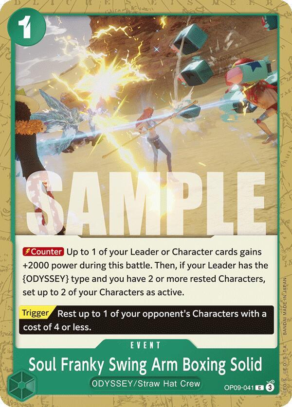 Soul Franky Swing Arm Boxing Solid OP09-041 Emperors in the New World Card