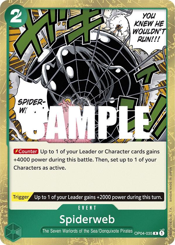 Spiderweb OP04-035 Kingdoms of Intrigue Card