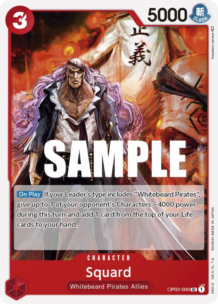 Squard OP02-009 Paramount War Card