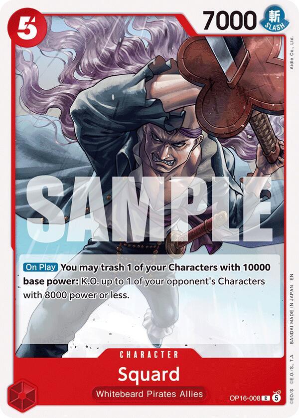 Squard OP16-008 The Time of Battle Card