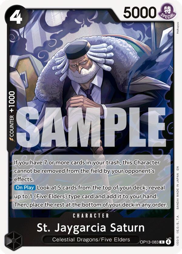 St. Jaygarcia Saturn OP13-083 Carrying On His Will Card