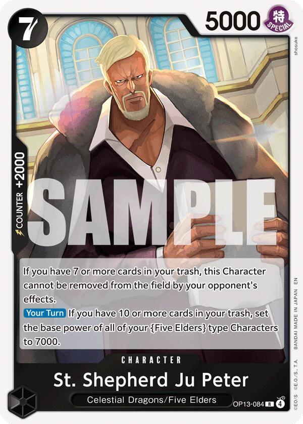 St. Shepherd Ju Peter OP13-084 Carrying On His Will Card