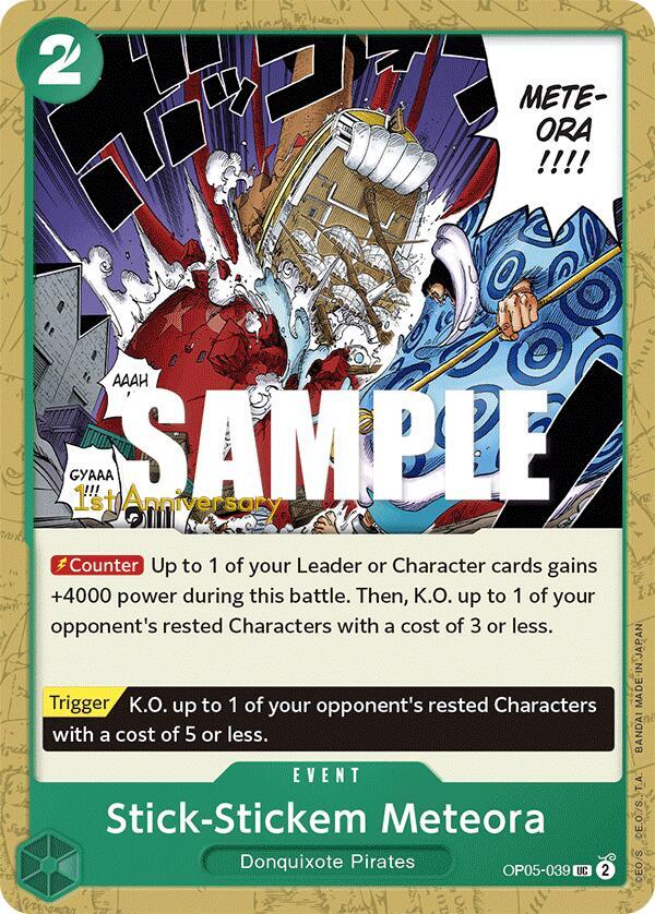 Stick-Stickem Meteora OP05-039 Awakening of the New Era: 1st Anniversary Tournament Cards Card