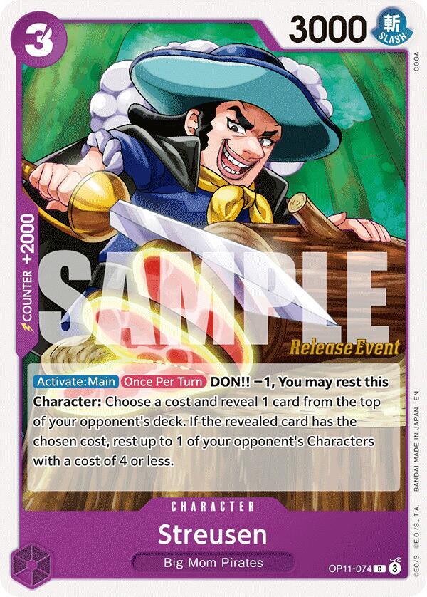 Streusen OP11-074 A Fist of Divine Speed Release Event Cards Card