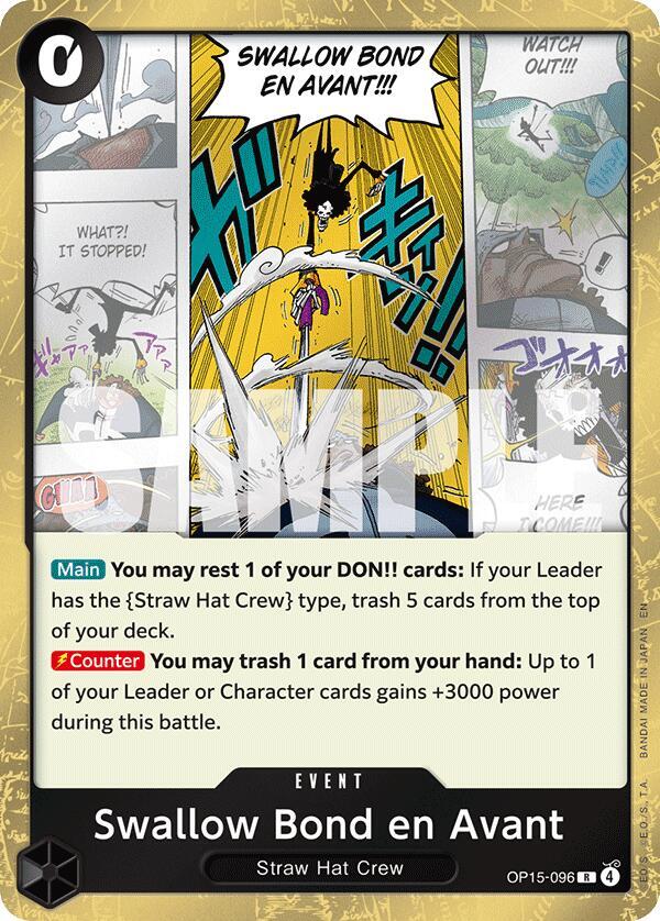Swallow Bond en Avant OP15-096 Adventure on Kami's Island Card