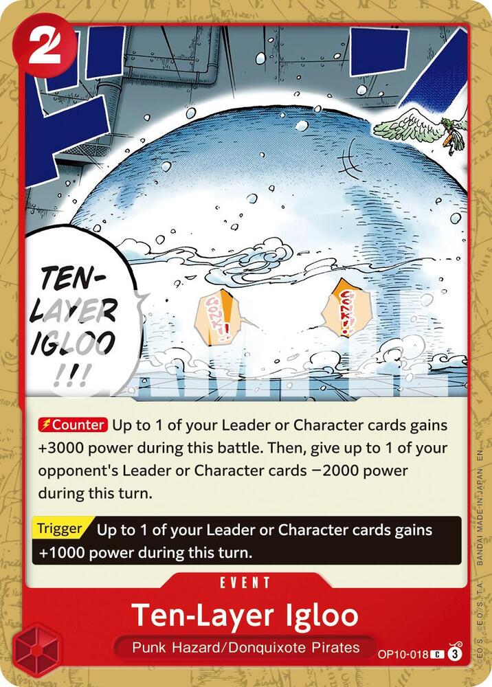 Ten-Layer Igloo (Reprint) OP10-018 Premium Booster -The Best- Vol. 2 Card