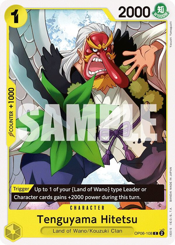 Tenguyama Hitetsu OP06-108 Wings of the Captain Card
