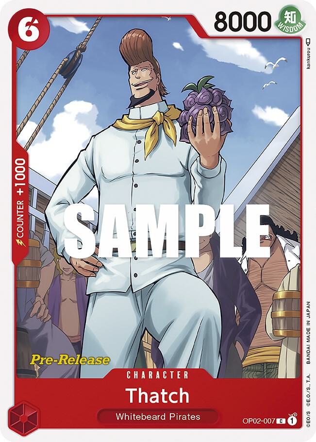 Thatch OP02-007 Paramount War Pre-Release Cards Card