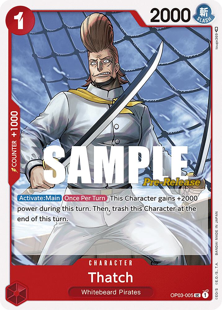 Thatch OP03-005 Pillars of Strength Pre-Release Cards Card