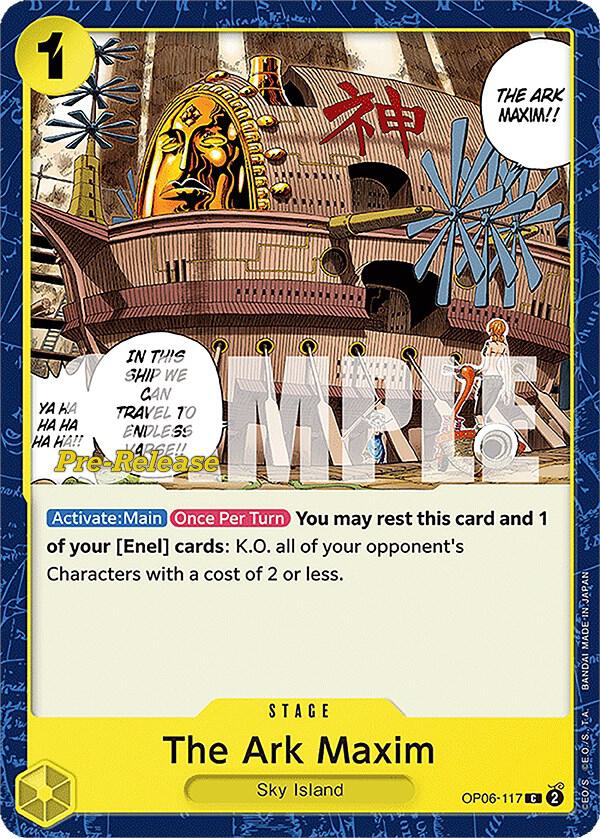 The Ark Maxim OP06-117 Wings of the Captain Pre-Release Cards Card