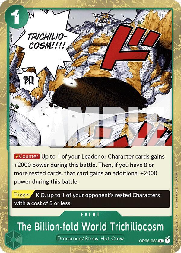 The Billion-fold World Trichiliocosm (Jolly Roger Foil) OP06-038 Premium Booster -The Best- Card