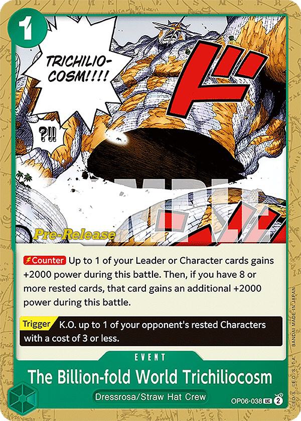 The Billion-fold World Trichiliocosm OP06-038 Wings of the Captain Pre-Release Cards Card