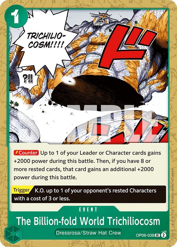 The Billion-fold World Trichiliocosm OP06-038 Wings of the Captain Card