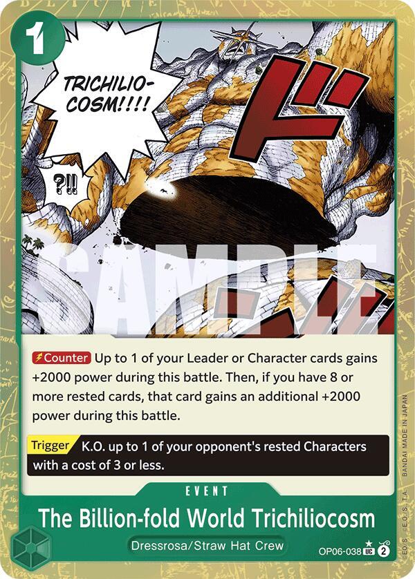 The Billion-fold World Trichiliocosm (Textured Foil) OP06-038 Premium Booster -The Best- Card