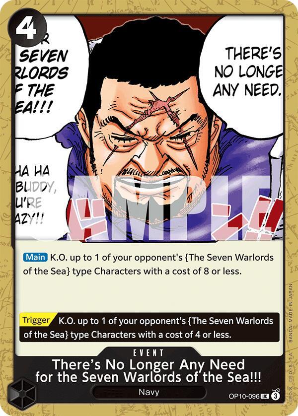There's No Longer Any Need for the Seven Warlords of the Sea!!! OP10-096 Royal Blood Card