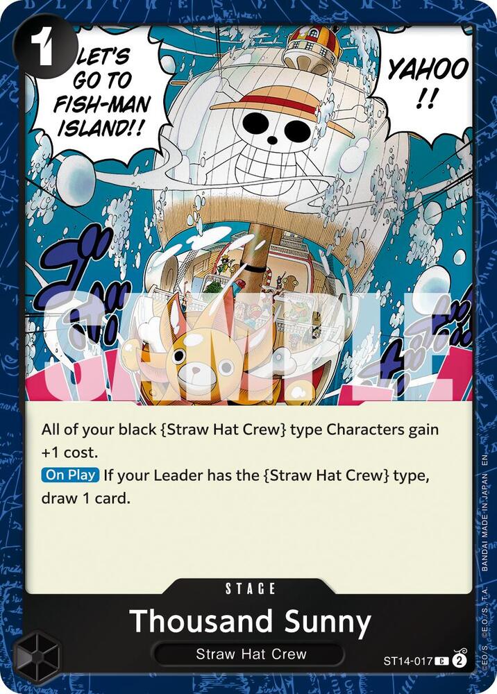 Thousand Sunny (Pirate Foil) ST14-017 Premium Booster -The Best- Vol. 2 Card